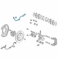 OEM 2019 Honda Clarity Set, Rear Diagram - 01466-TRT-A00