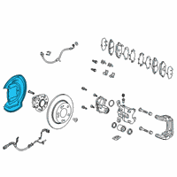 OEM 2021 Honda Clarity Splash Guard, RR. Diagram - 43253-TRT-A00