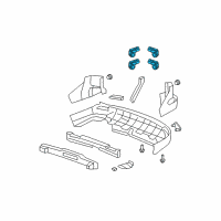 OEM 2009 Honda CR-V Back Up Sensors (Taffeta White-Exterior) Diagram - 08V67-SWA-111K