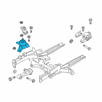 OEM 2010 Kia Soul Engine Mounting Bracket Assembly Diagram - 218102K600