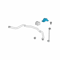 OEM 2016 Buick Enclave Stabilizer Bar Clamp Diagram - 15223561