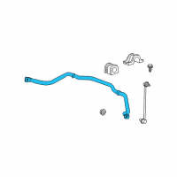 OEM 2007 GMC Acadia Stabilizer Bar Diagram - 15837426