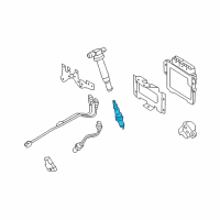 OEM 2009 Kia Borrego Spark Plug Assembly Diagram - 1885011050