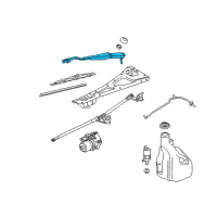 OEM 2005 Chevrolet SSR Wiper Arm Diagram - 15828973