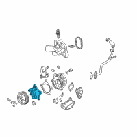 OEM Buick Encore Water Pump Housing Diagram - 12681165