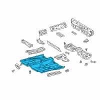 OEM 2001 Toyota MR2 Spyder Pan, Front Floor Diagram - 58111-17050