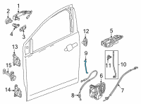 OEM Chevrolet Bolt EUV Lock Rod Diagram - 42601933