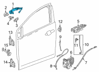 OEM 2020 Buick Encore GX Handle, Outside Diagram - 13541588