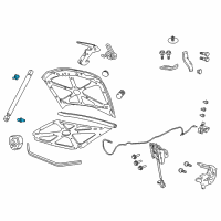 OEM Chevrolet Support Strut Ball Stud Diagram - 92138872