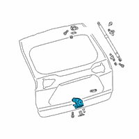 OEM 2021 Toyota RAV4 Prime Lock Assembly Diagram - 69350-0R050