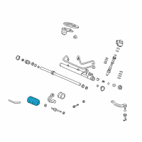 OEM Honda Civic Dust Seal, Tie Rod Diagram - 53534-ST0-013