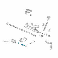 OEM 2000 Acura Integra End Set, Rack Diagram - 53010-ST7-J61
