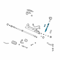 OEM 1996 Honda Civic del Sol Valve Sub-Assy., Steering Diagram - 53641-ST7-A61