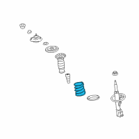 OEM Pontiac Vibe Front Springs Diagram - 19184400