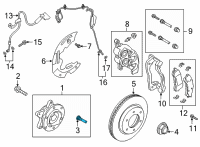 OEM 2022 Ford Bronco Wheel Stud Diagram - ACPZ-1107-C