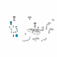 OEM 2008 Honda Accord Module Set, Fuel Pump Diagram - 17045-TA6-A00