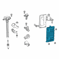 OEM 2015 Ram ProMaster City Engine Controller Module Diagram - 68257650AB