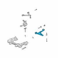 OEM 2009 Honda S2000 Arm, Right Front (Lower) Diagram - 51350-S2A-030