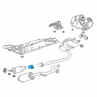 OEM 2015 Buick Verano Center Muffler Clamp Diagram - 13278370