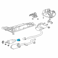 OEM Chevrolet Center Muffler Clamp Diagram - 13278370