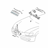 OEM 2000 Toyota Camry Blade Assembly Refill Diagram - 85214-YZZE3