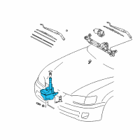 OEM Toyota Camry Washer Reservoir Diagram - 85315-AA020