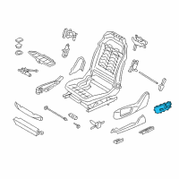 OEM 2015 BMW X5 SEAT ADJUSTMENT SWITCH, RIGH Diagram - 61-31-9-273-398