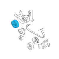 OEM Pontiac Bonneville Serpentine Idler Pulley Diagram - 24506756