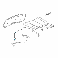 OEM 2010 Dodge Nitro Cable-Hood Release Diagram - 55113202AA