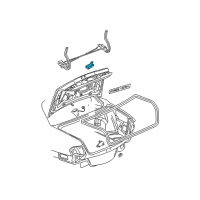 OEM 2002 Buick LeSabre Cylinder Kit, Rear Compartment Lid Lock (Uncoded) Diagram - 12458179