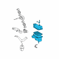 OEM Toyota Camry Air Cleaner Assembly Diagram - 17700-0A212