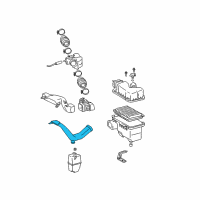 OEM 2006 Lexus RX330 Inlet, Air Cleaner Diagram - 17751-0A020