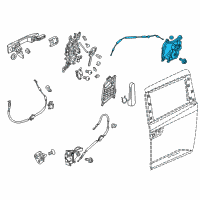 OEM 2016 Honda Odyssey Latch Assembly R Diagram - 72610-TK8-A02