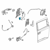 OEM 2017 Honda Odyssey Actuator Assembly, Driver Side Slide Door Latch Diagram - 72663-TK8-A01