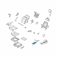 OEM 2009 Saturn Astra Heater, Front Seat Cushion Diagram - 13244467