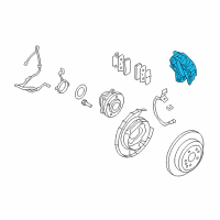 OEM 2009 Hyundai Veracruz Brake Assembly-Rear Wheel, LH Diagram - 58210-3J000