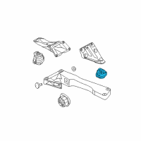 OEM 2009 BMW 528i xDrive Engine Mount Left Diagram - 22-11-6-769-285