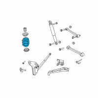 OEM 2010 Dodge Nitro Rear Coil Spring Diagram - 52109891AE