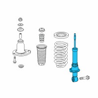 OEM 2017 Honda Pilot Shock Absorber Unit, Rear Diagram - 52611-TG7-A01