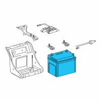 OEM 2018 Lexus GS450h Battery Diagram - 28800-31410