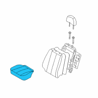 OEM 2006 Hyundai Sonata Seat Cushion Pad Diagram - 882000A040FZN