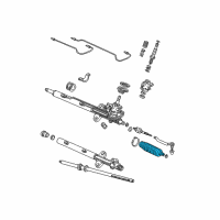 OEM 2014 Honda Ridgeline Dust Seal, Tie Rod Diagram - 53534-SJC-A01