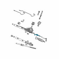 OEM 2014 Honda Ridgeline End Set, Rack Diagram - 53010-SJC-A01