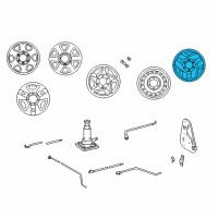 OEM 2001 Toyota Tacoma Wheel, Steel Diagram - 42601-04190