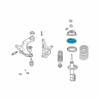 OEM Hyundai Tiburon Spring, Upper Seat Assembly Diagram - 54620-29000