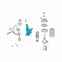 OEM 2002 Hyundai Elantra Knuckle-Front Axle, RH Diagram - 51716-2D110