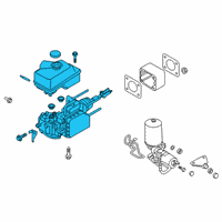 OEM 2016 Nissan Titan XD Cylinder Brake Master Diagram - 46010-9FS2A