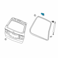 OEM Honda Odyssey Hinge, Tailgate Diagram - 68210-SHJ-A02ZZ