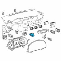 OEM 2018 Toyota Corolla Hazard Switch Diagram - 84332-02320