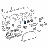 OEM 2016 Toyota RAV4 Dash Control Unit Diagram - 55901-42030